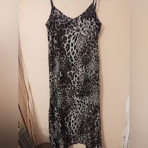 Rowme Women's Leopard Animal Print Slip Dress Size US 6